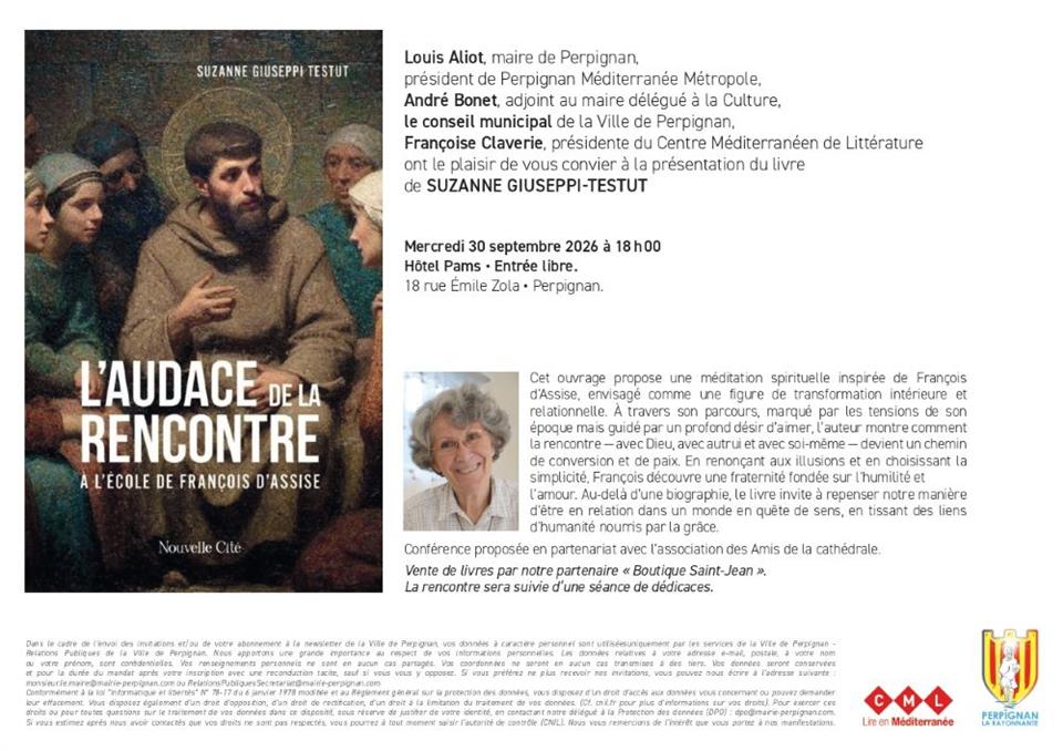 Suzanne giuseppi testut présente son livre "l’audace de la rencontre"
