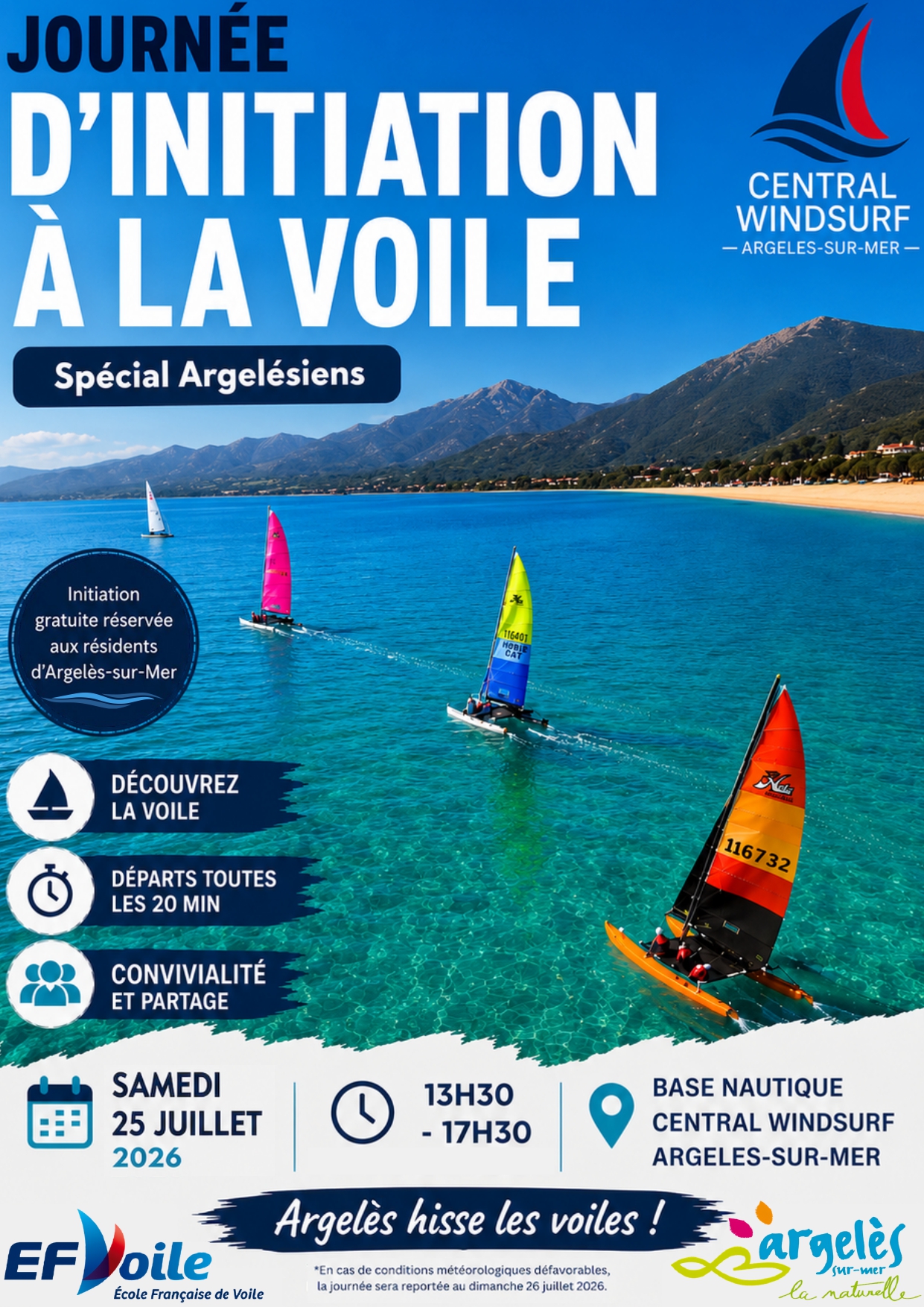 Journée d’initiation à la voile spécial argelésiens