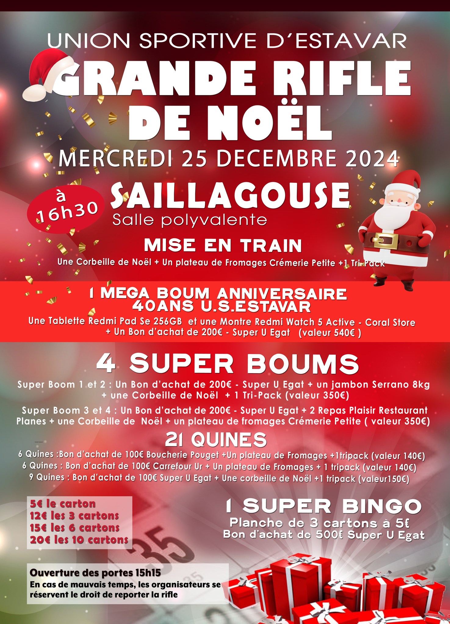 GRANDE RIFLE DE NOEL – SAILLAGOUSE