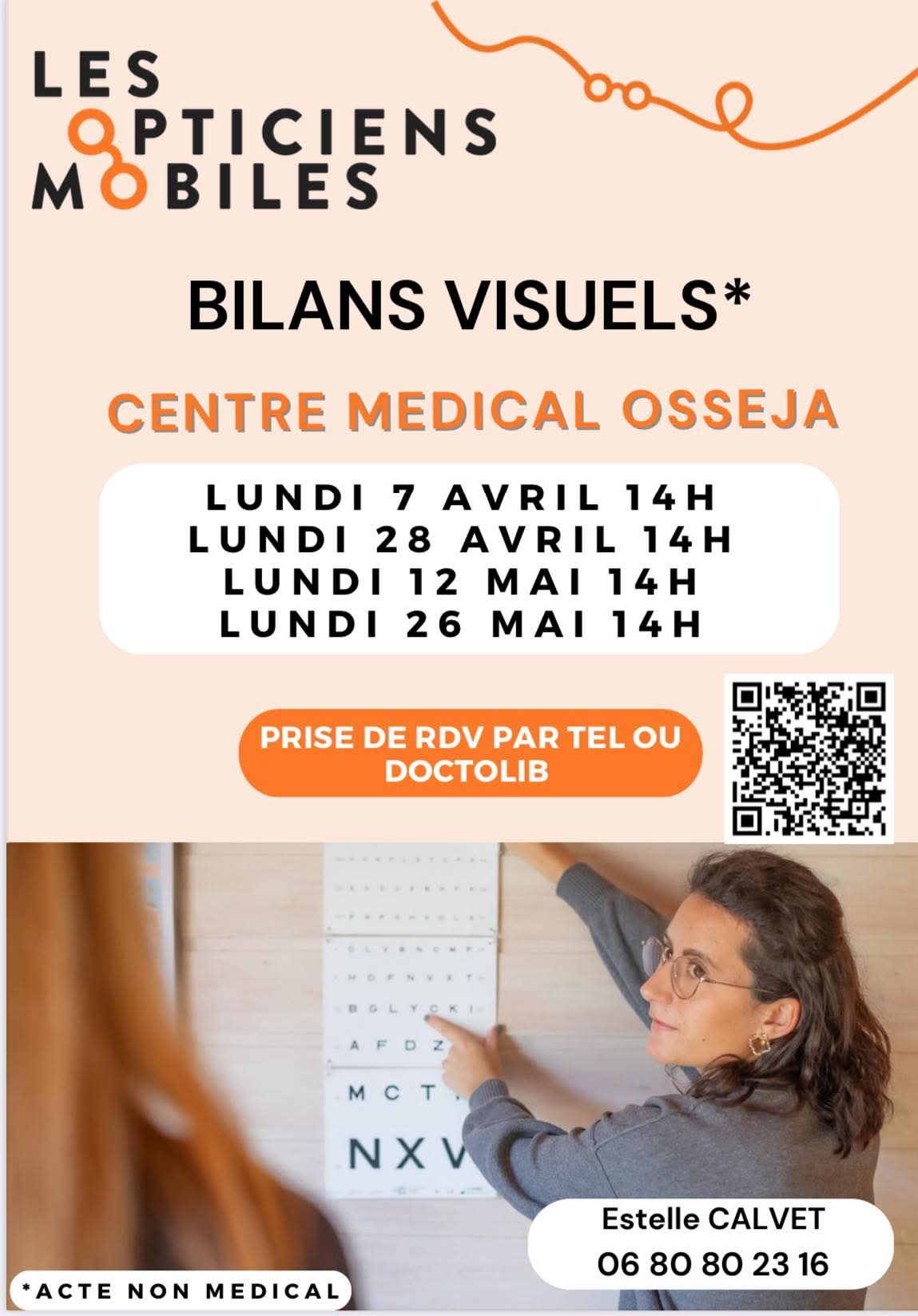 BILAN VISUEL AVEC VOTRE OPTICIENNE MOBILE