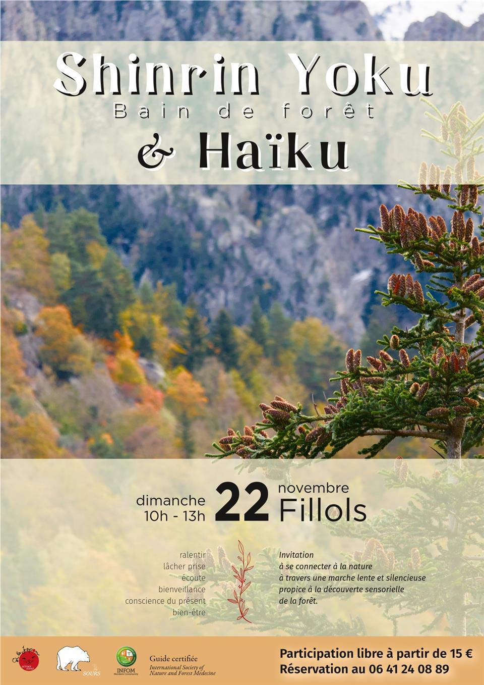 Shinrin yoku: Bain de forêt à Fillols