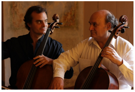 Coustouges en musiques : Duo de violoncelles et danses
