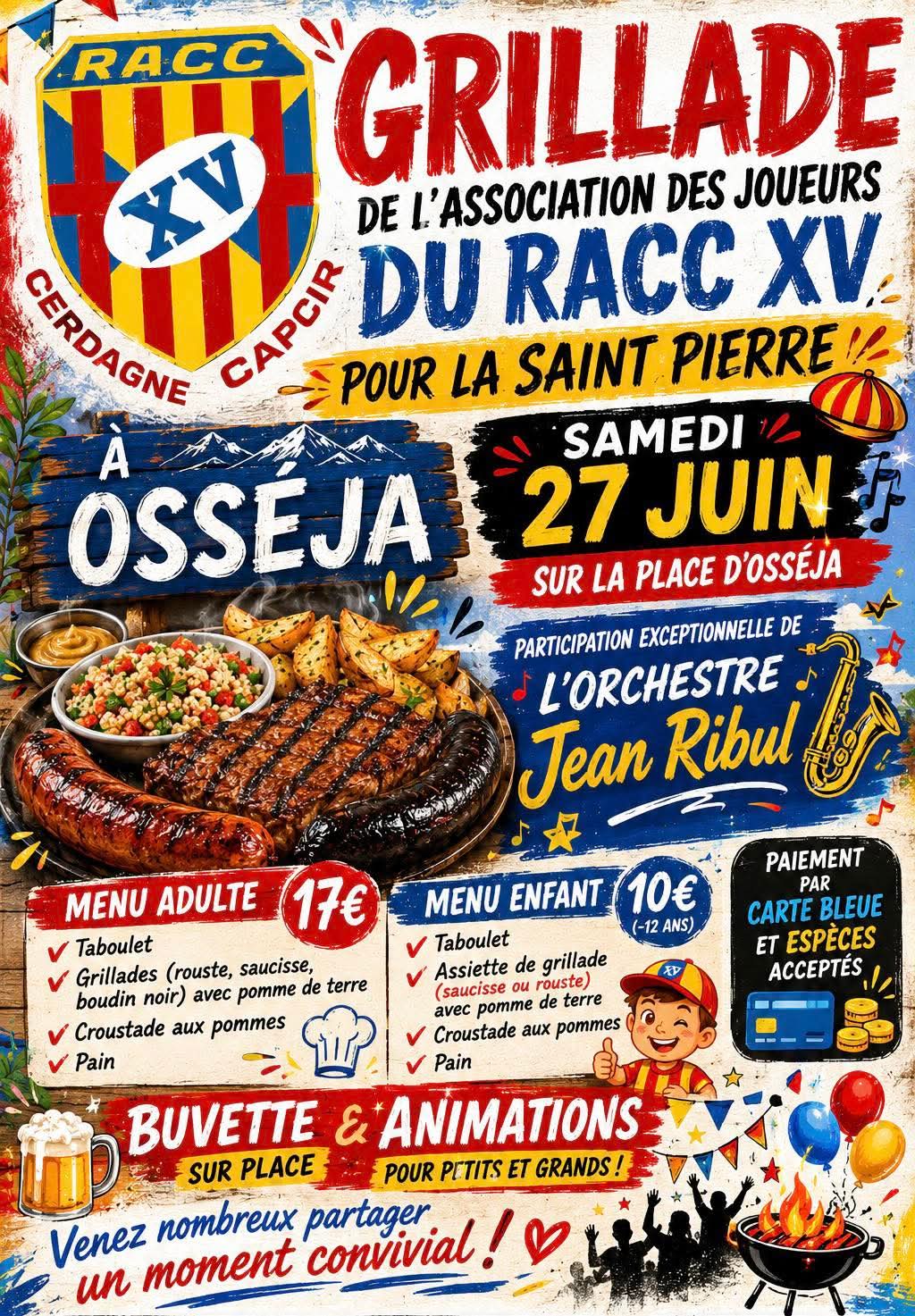 GRILLADE DU RACC XV POUR LA SAINT PIERRE – OSSEJA