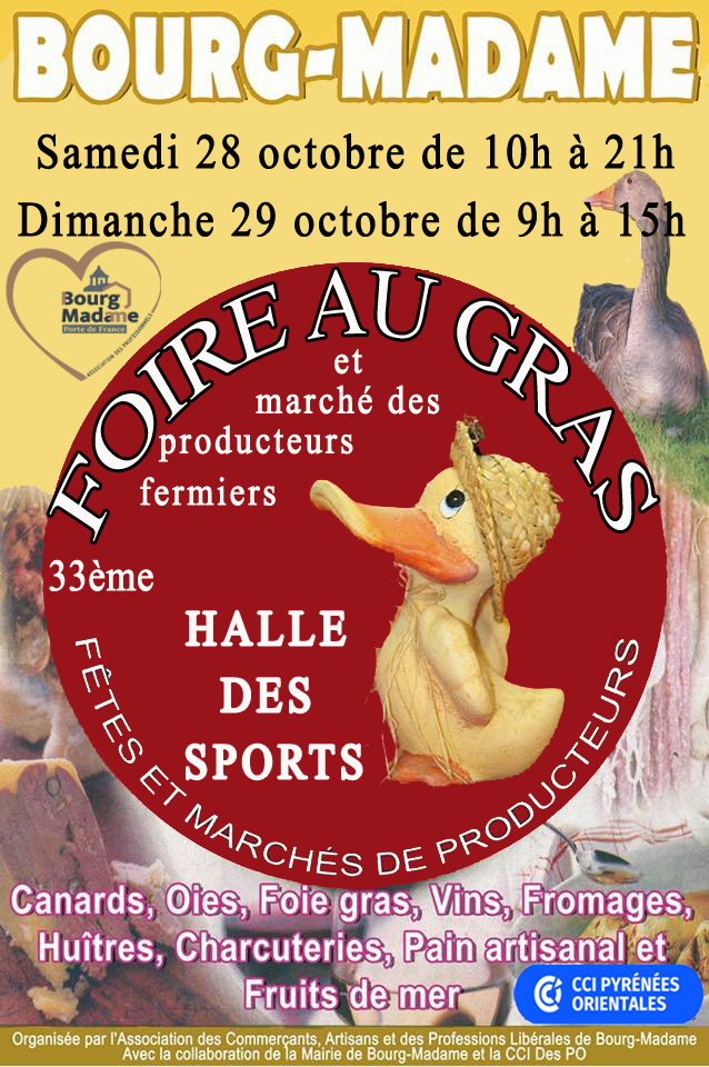 28, 29 oct - Foire au gras BM-MAIRIE BM