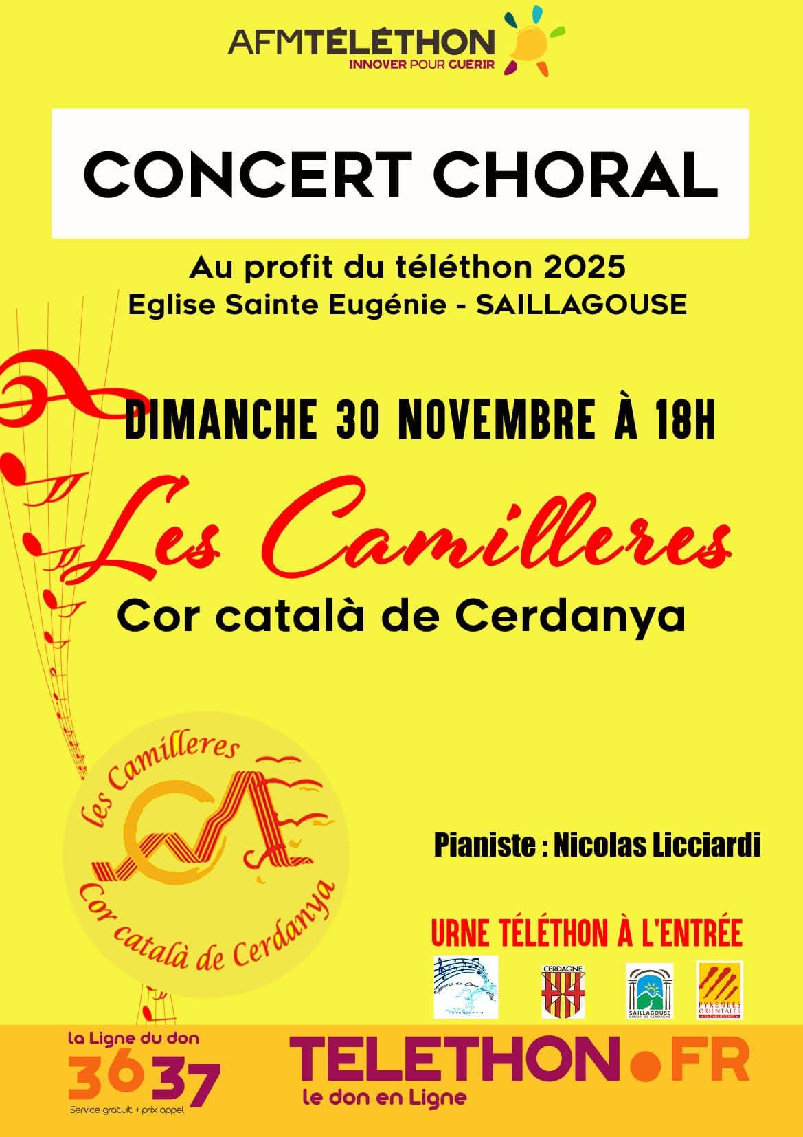 CONCERT CHORAL LES CAMILLERES – EGLISE DE SAILLAGOUSE