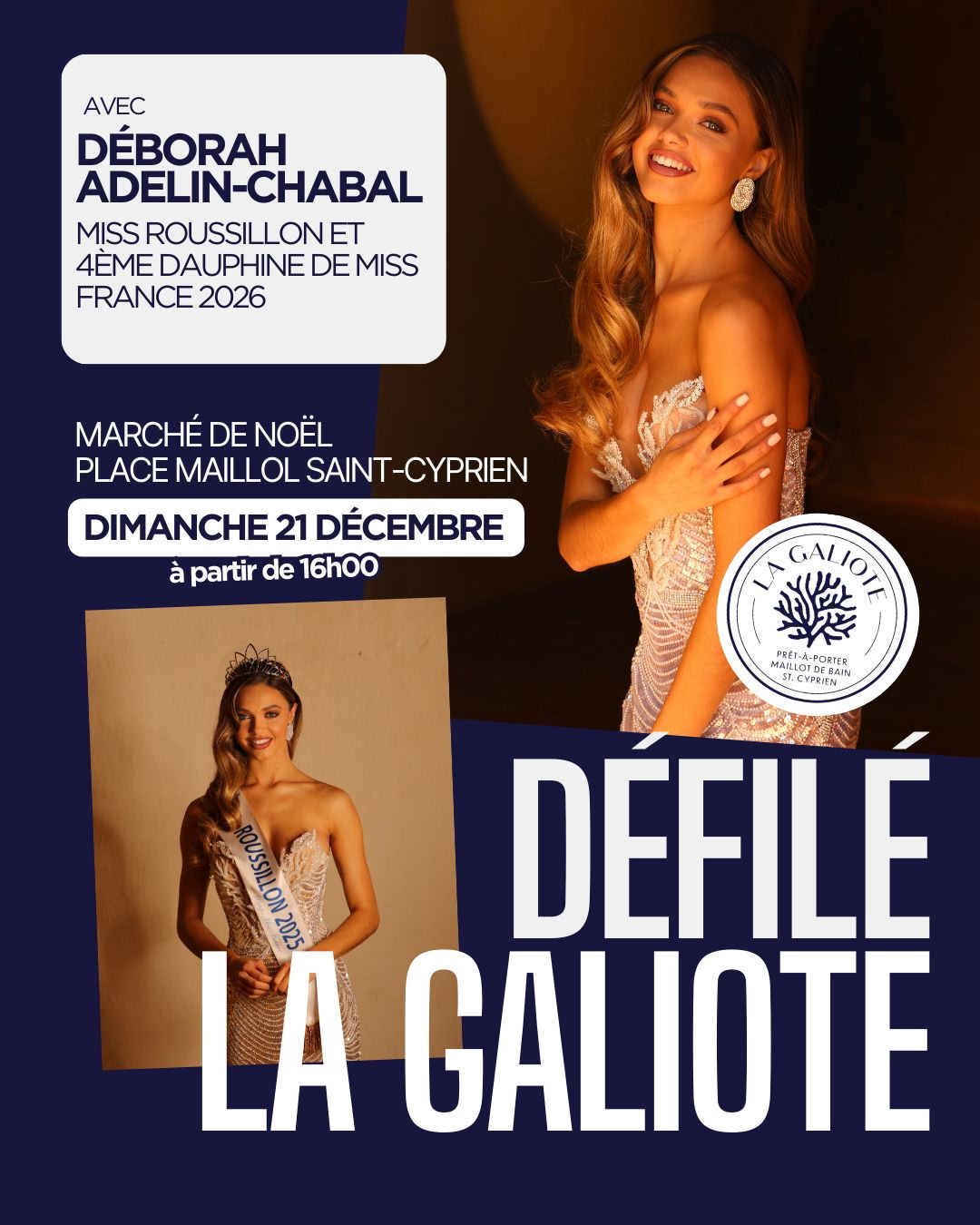 MARCHÉ DE NOELL PLACE MAILLOL – DEFILÉ LA GALIOTE