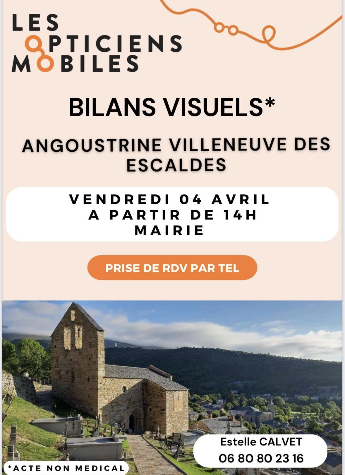 BILAN VISUEL AVEC VOTRE OPTICIENNE MOBILE