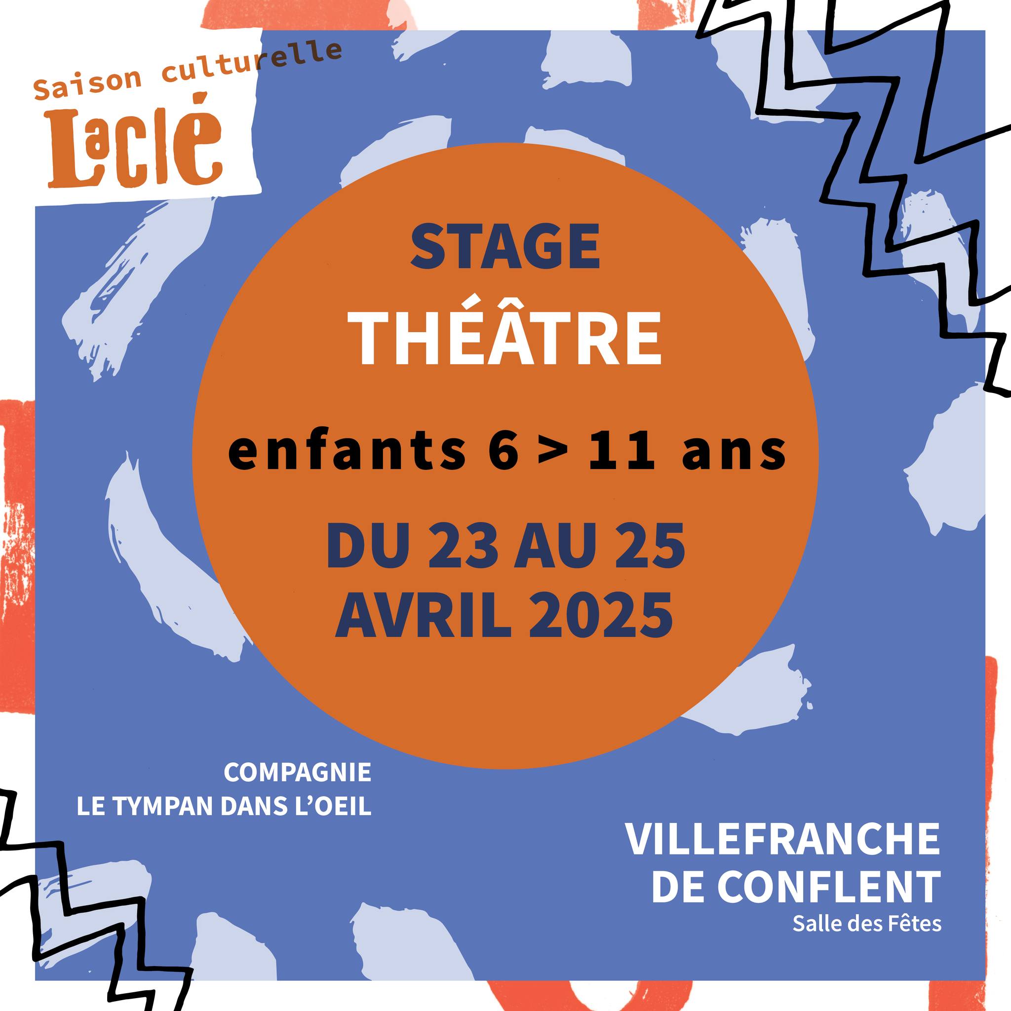 STAGE THEÂTRE ENFANT. COMPAGNIE LE TYMPAN DANS L’OEIL