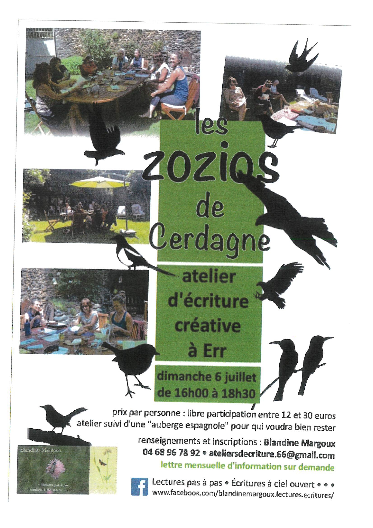 LES ZOZIOS DE CERDAGNE – ATELIER D’ÉCRITURE CRÉATIVE – ERR