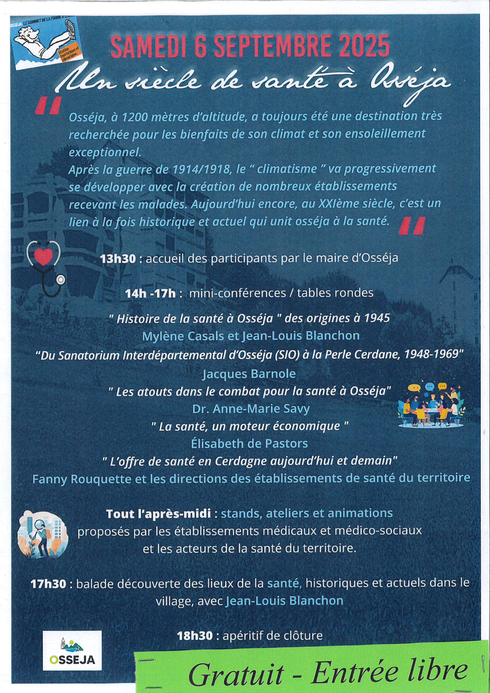 UN SIÈCLE DE SANTÉ À OSSÉJA