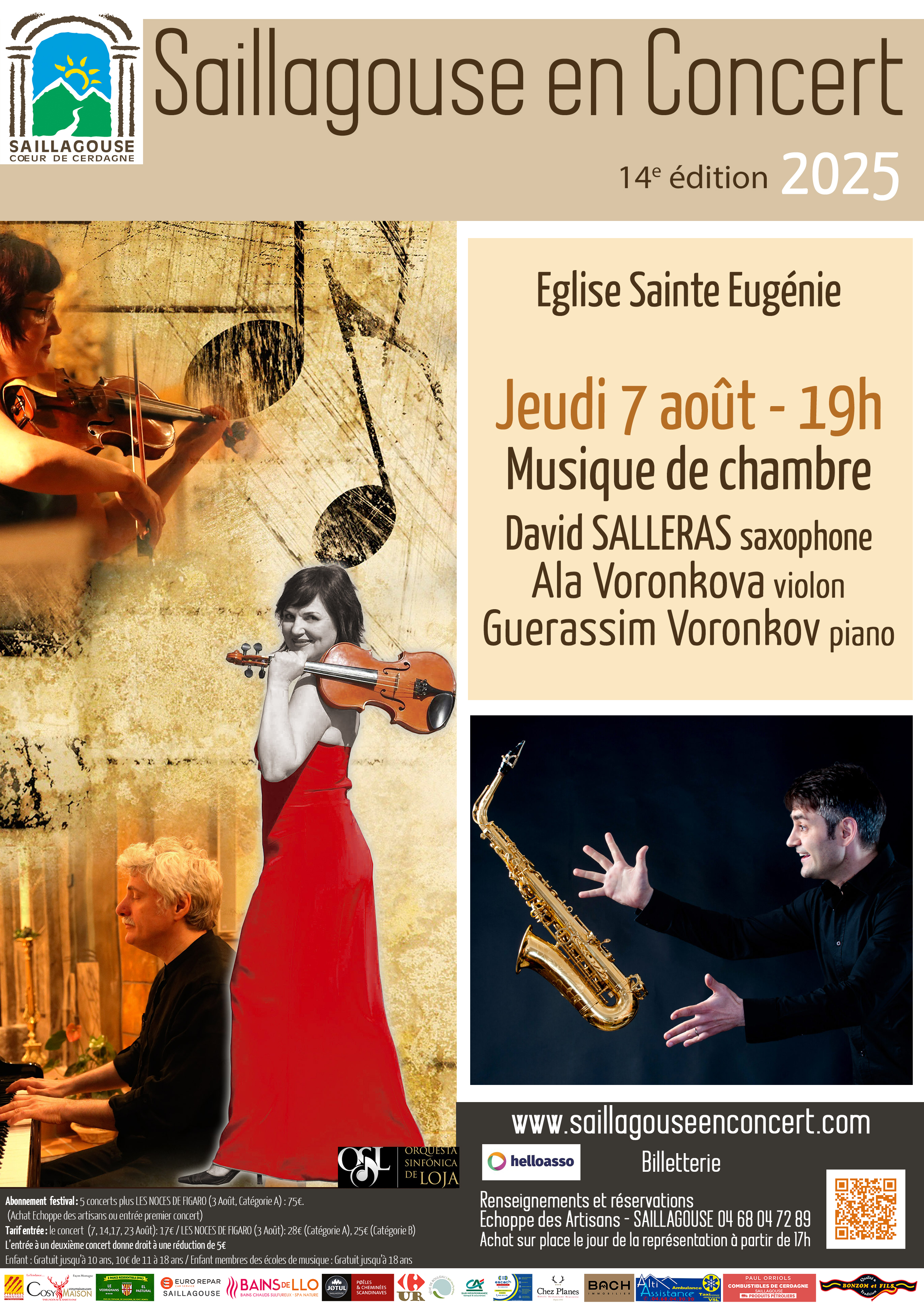 SAILLAGOUSE EN CONCERT – MUSIQUE DE CHAMBRE
