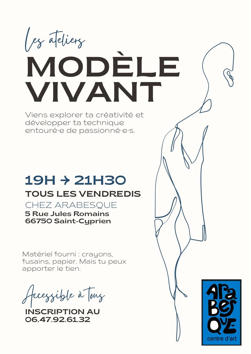 Les ateliers modèle vivant