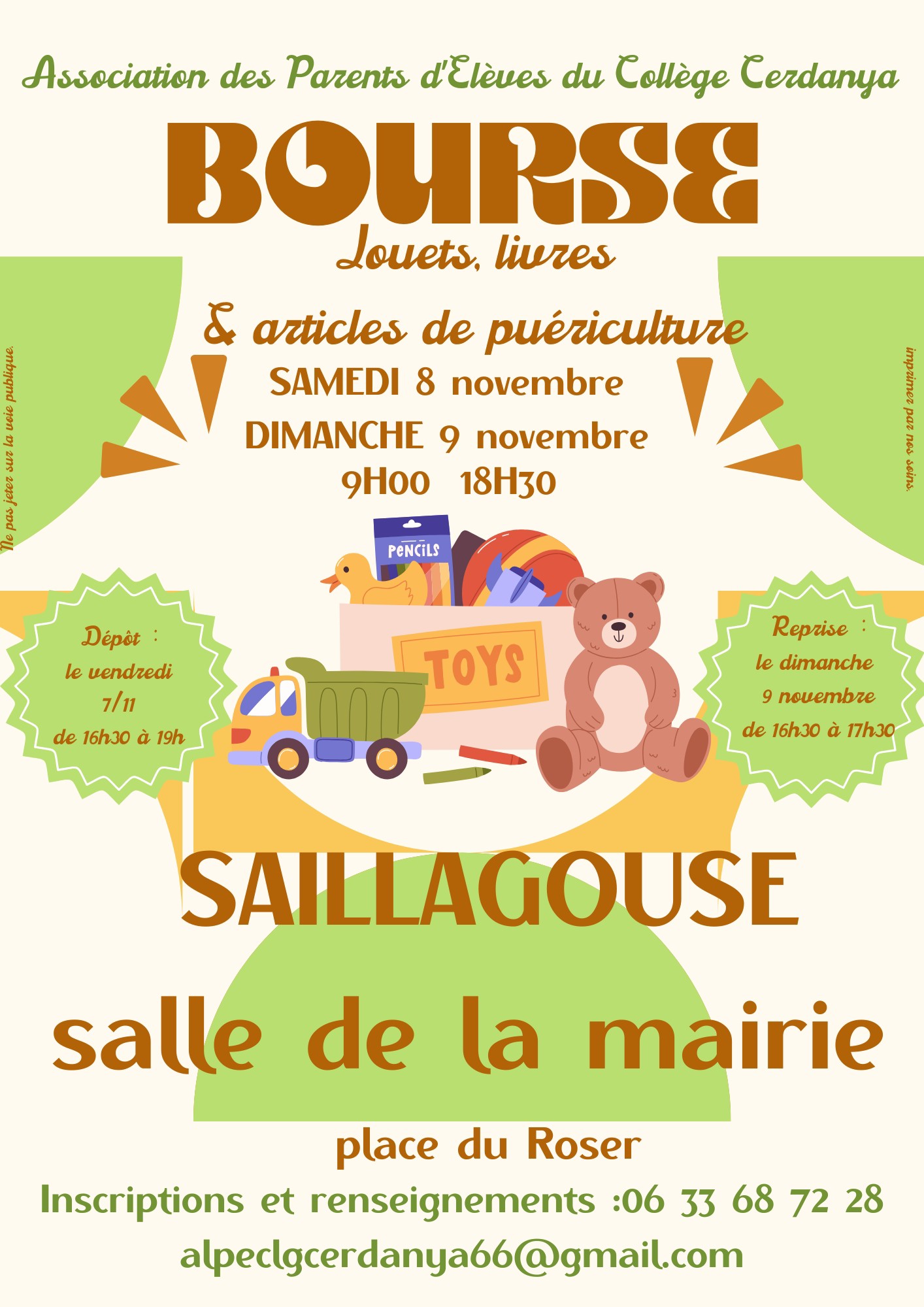 BOURSE JOUETS, LIVRES & ARTICLES DE PUÉRICULTURE
