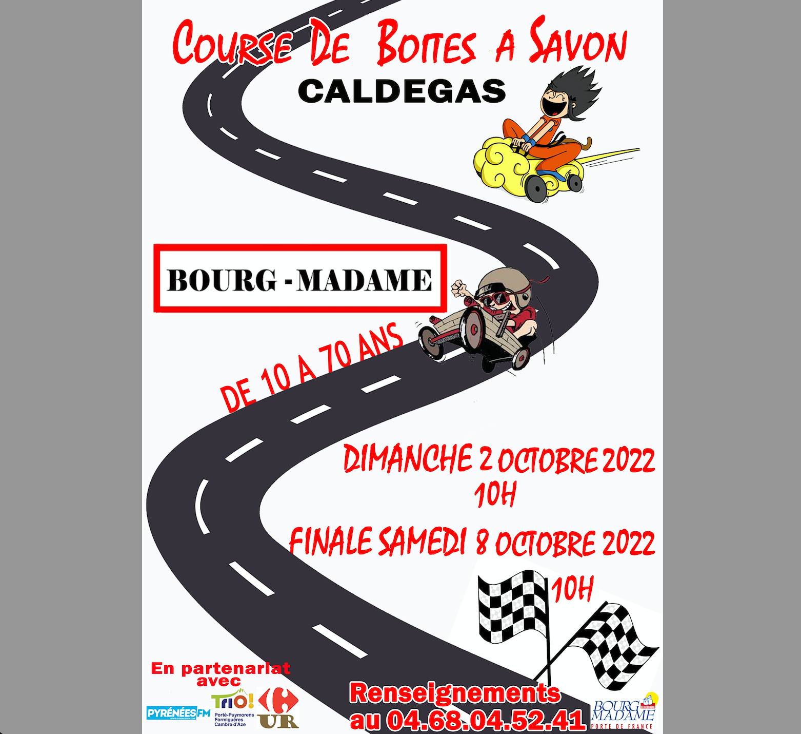 2-8 octobre Courses de caisses à savon-Mairie de Bourg-Madame