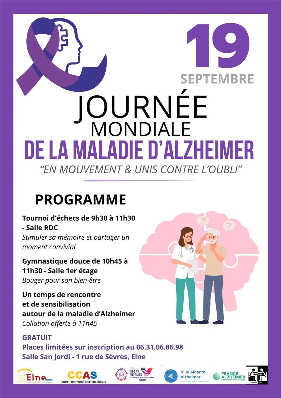 Journée mondiale de la maladie d’alzheimer