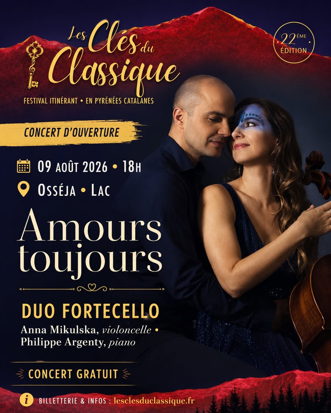 FESTIVAL LES CLES DU CLASSIQUE – AMOURS TOUJOURS: DUO FORTECELLO