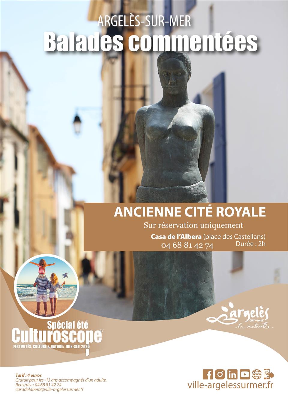 Balade commentée histoire argeles ancienne cité royale