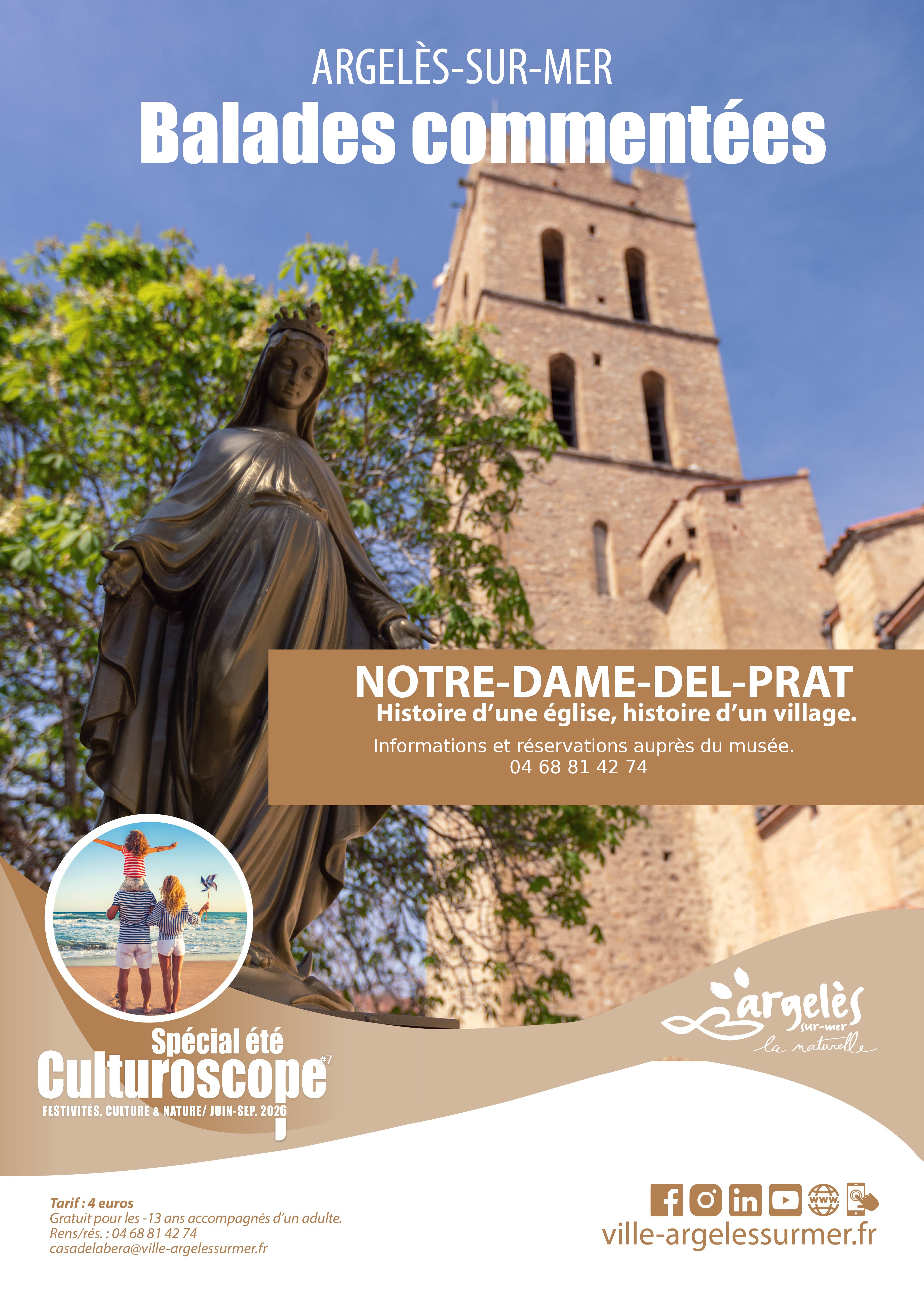 Balade commentées histoire notre dame del prat