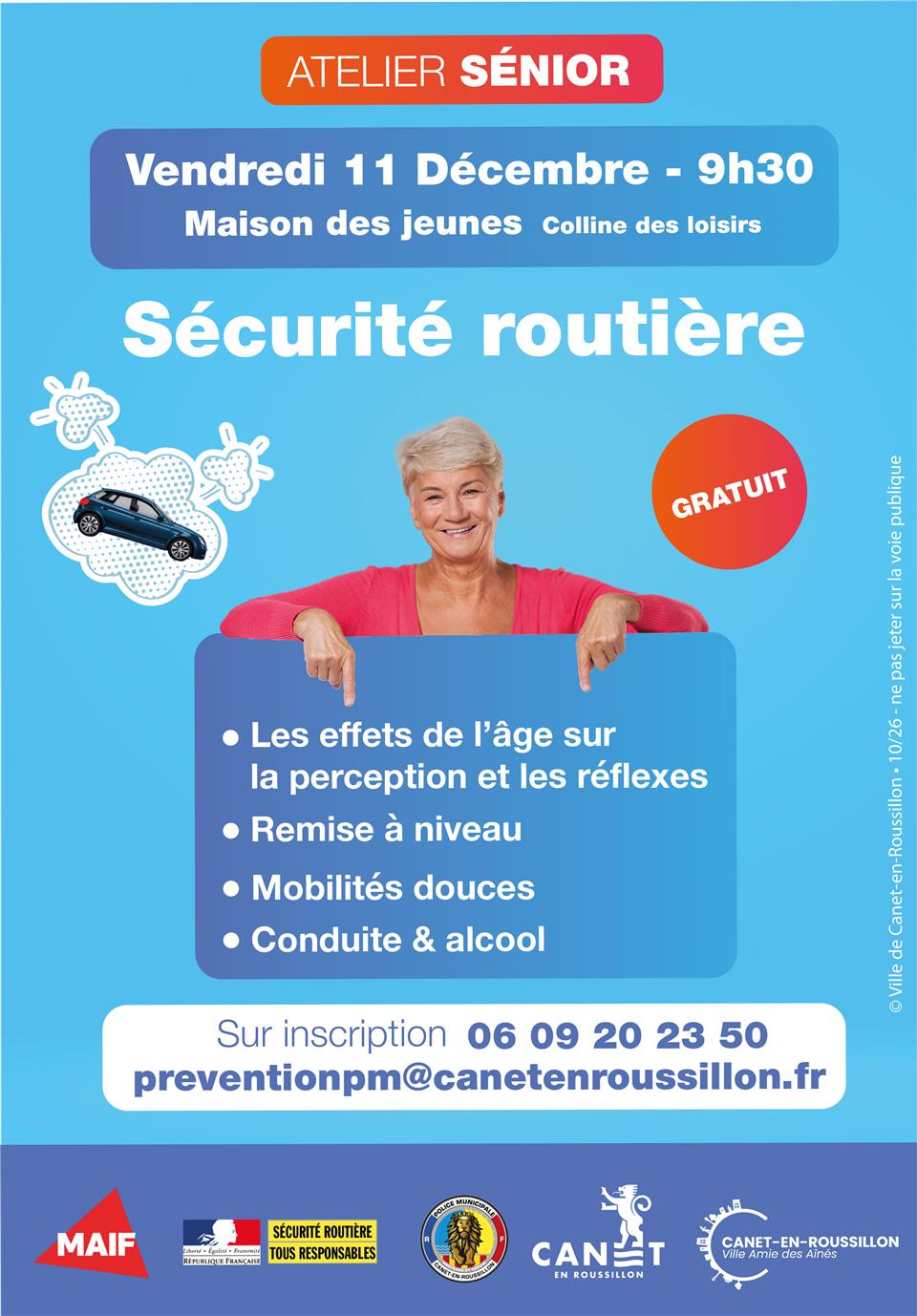 Atelier seniors - prevention securite routiere