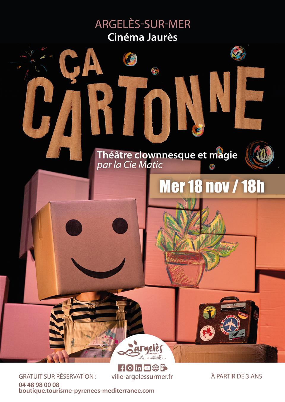 Ça cartonne - théâtre clownesque et magie par le cie matic