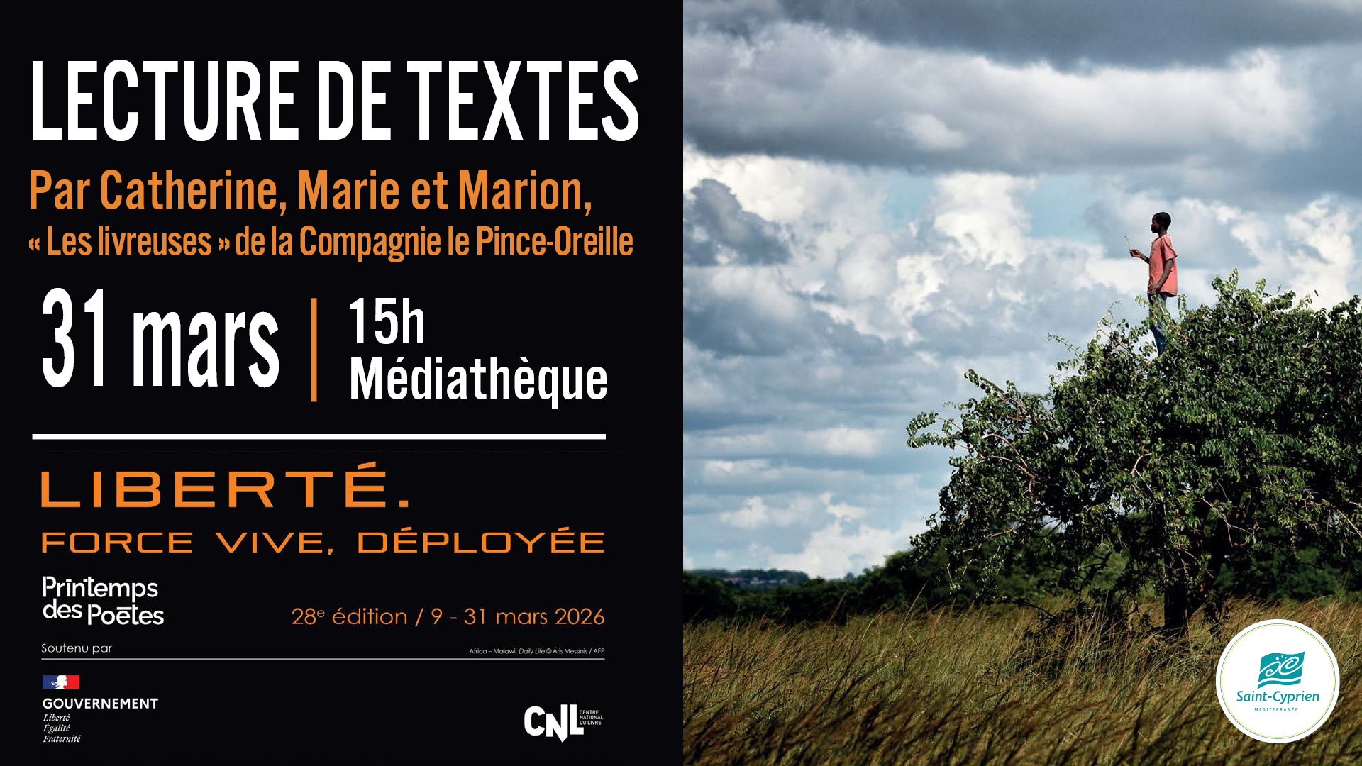 28EME PRINTEMPS DES POETES, LA LIBERTE, FORCE VIVE DEPLOYEE