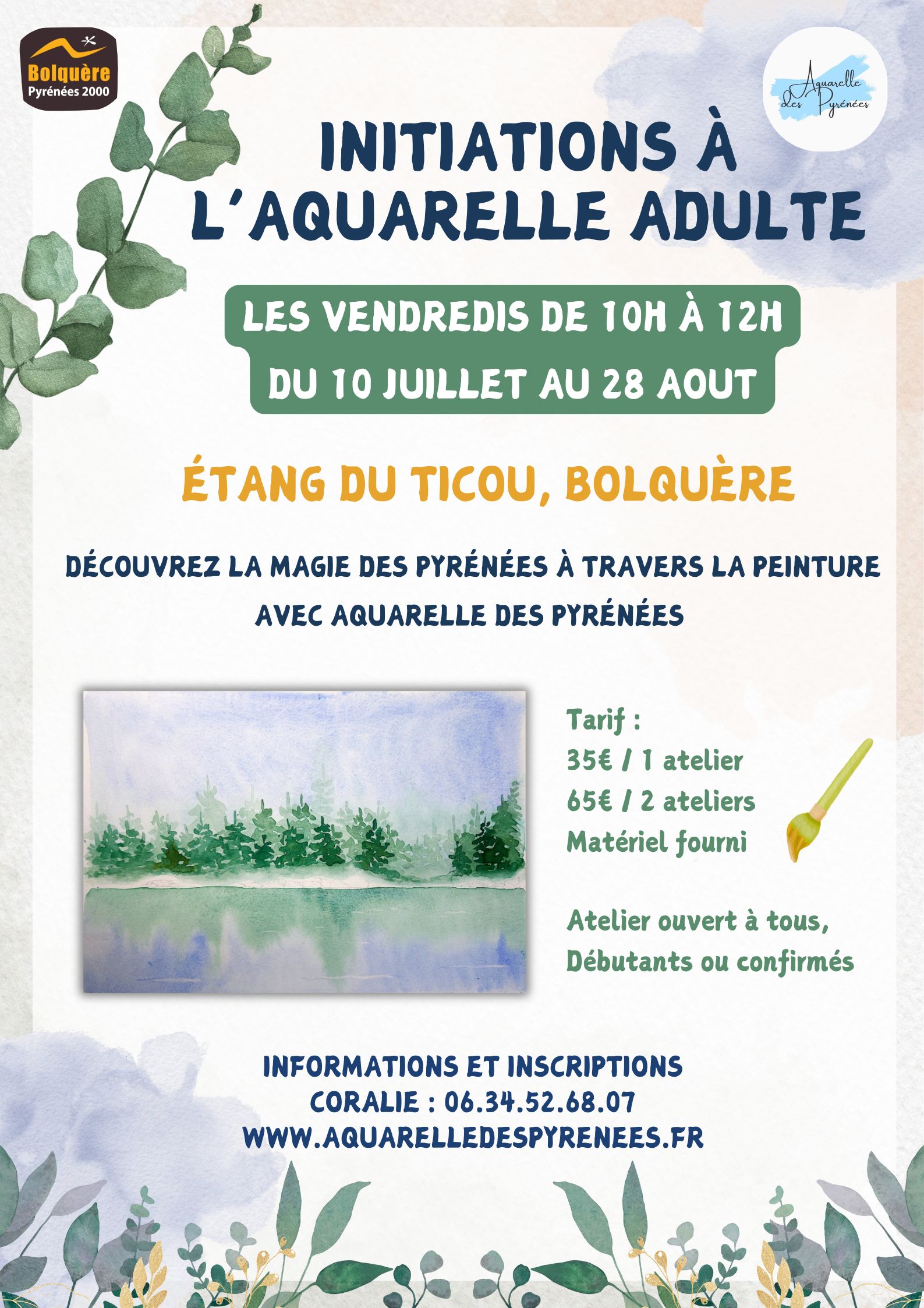 INITIATION A L&rsquo;AQUARELLE ADULTE