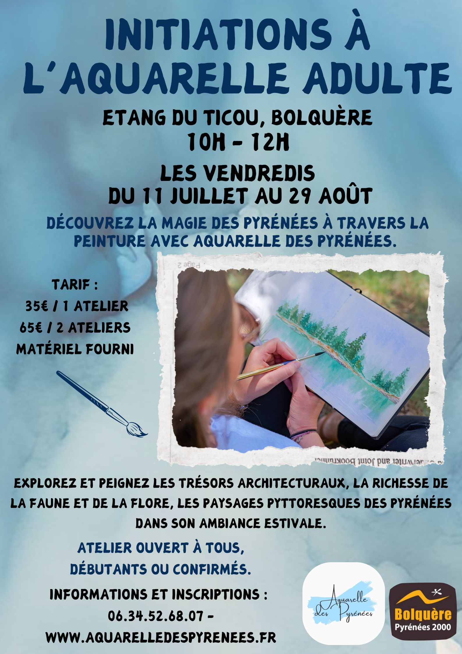 INITIATION A L’AQUARELLE ADULTE