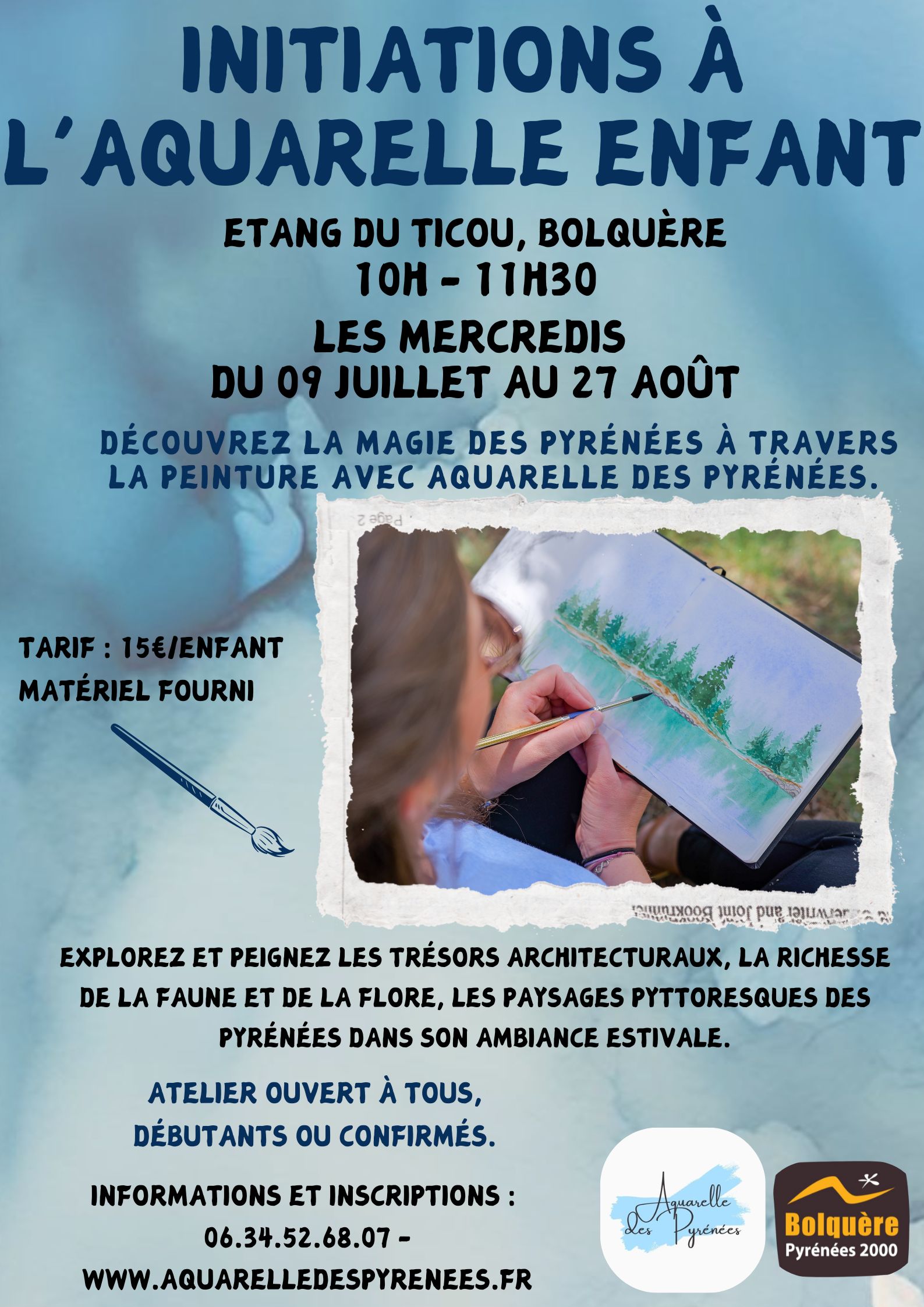 INITIATION A L’AQUARELLE ENFANT