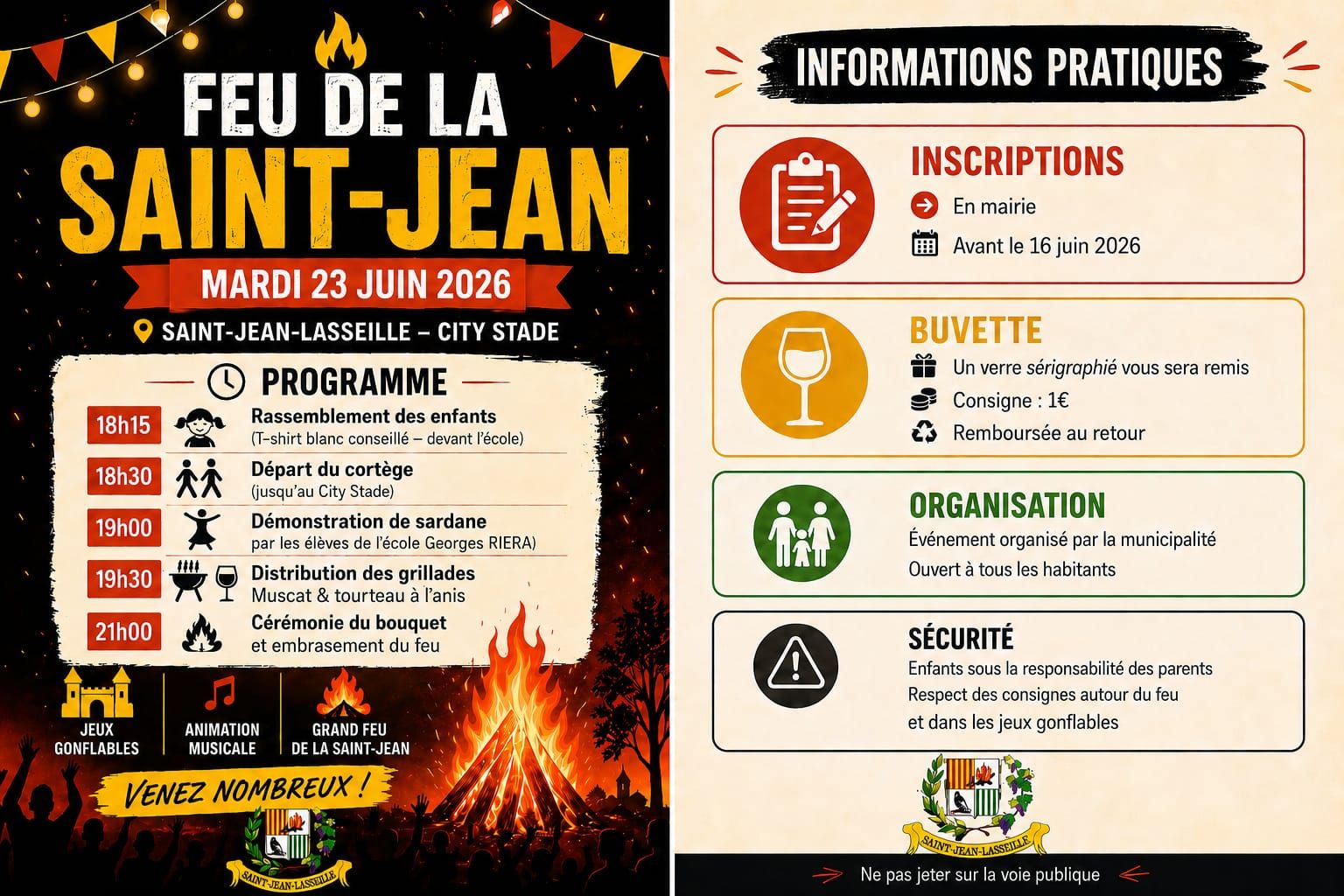 FEU DE LA SAINT JEAN À SAINT-JEAN-LASSEILLE