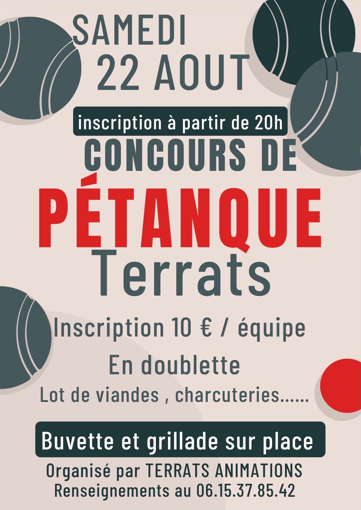 CONCOURS DE PÉTANQUE