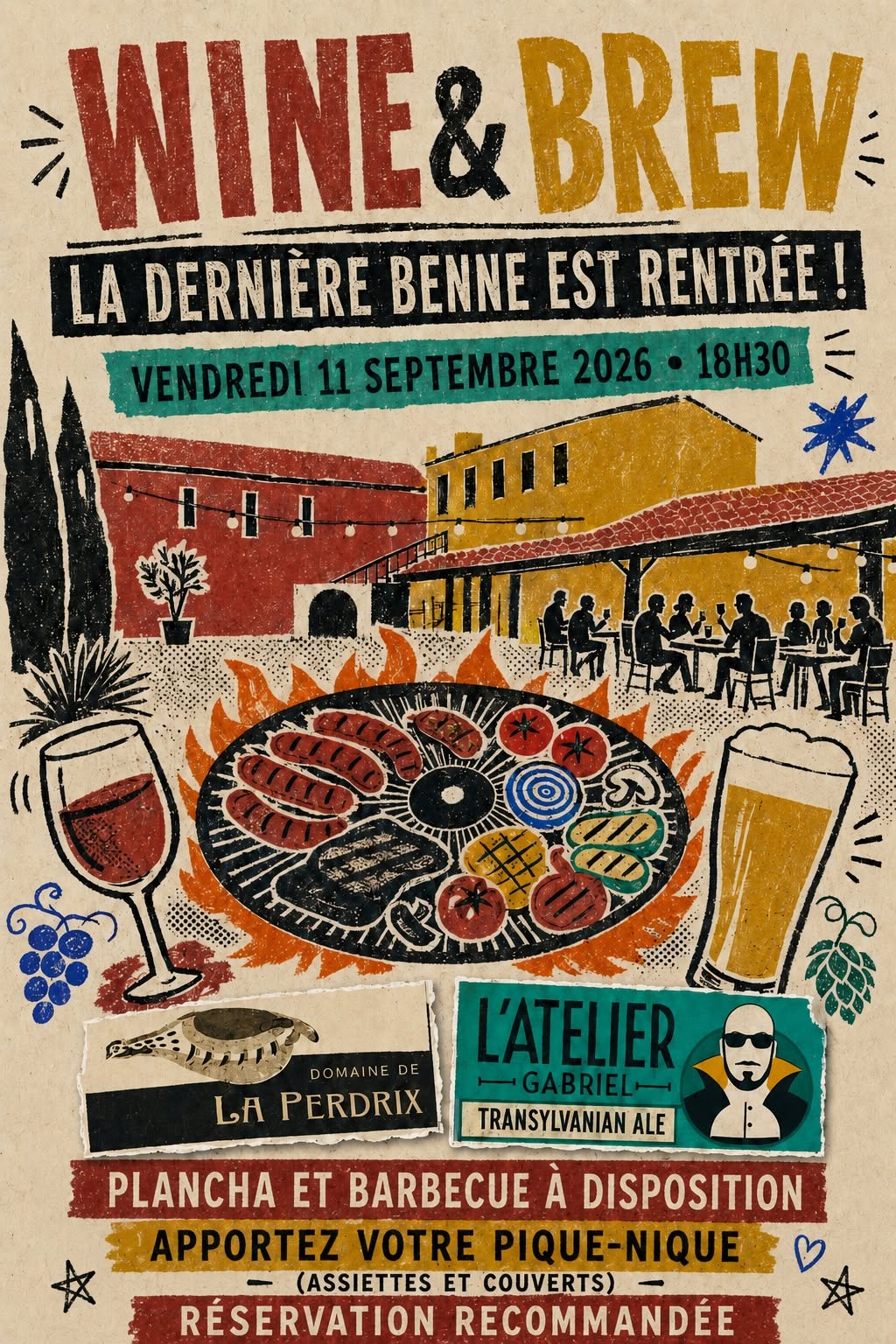 WINE & BREW À LA PERDRIX
