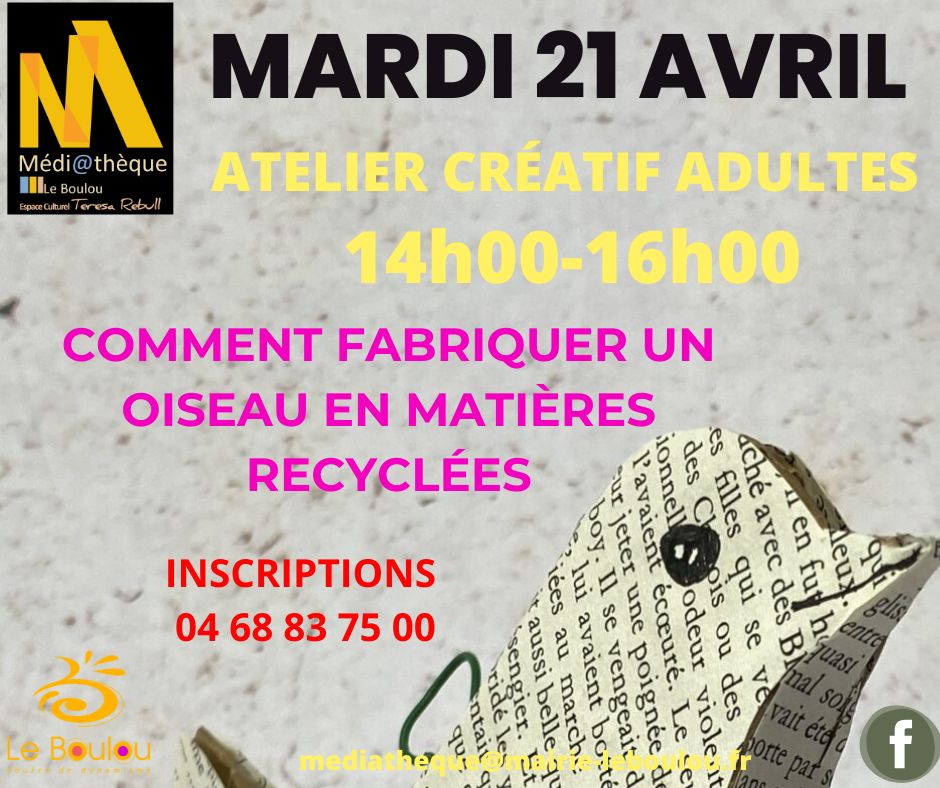 COMMENT FABRIQUER UN OISEAU EN MATIÈRES RECYCLÉES 