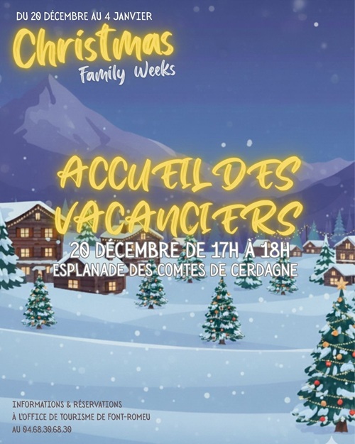 CHRISTMAS FAMILY WEEKS – ACCUEIL DES VACANCIERS