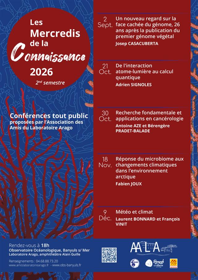 Les mercredis de la connaissance - 2ⁿᵈ semestre