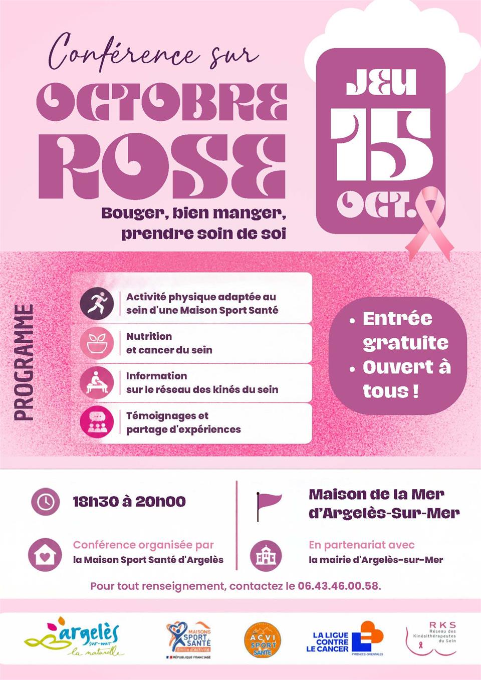 Conférence octobre rose