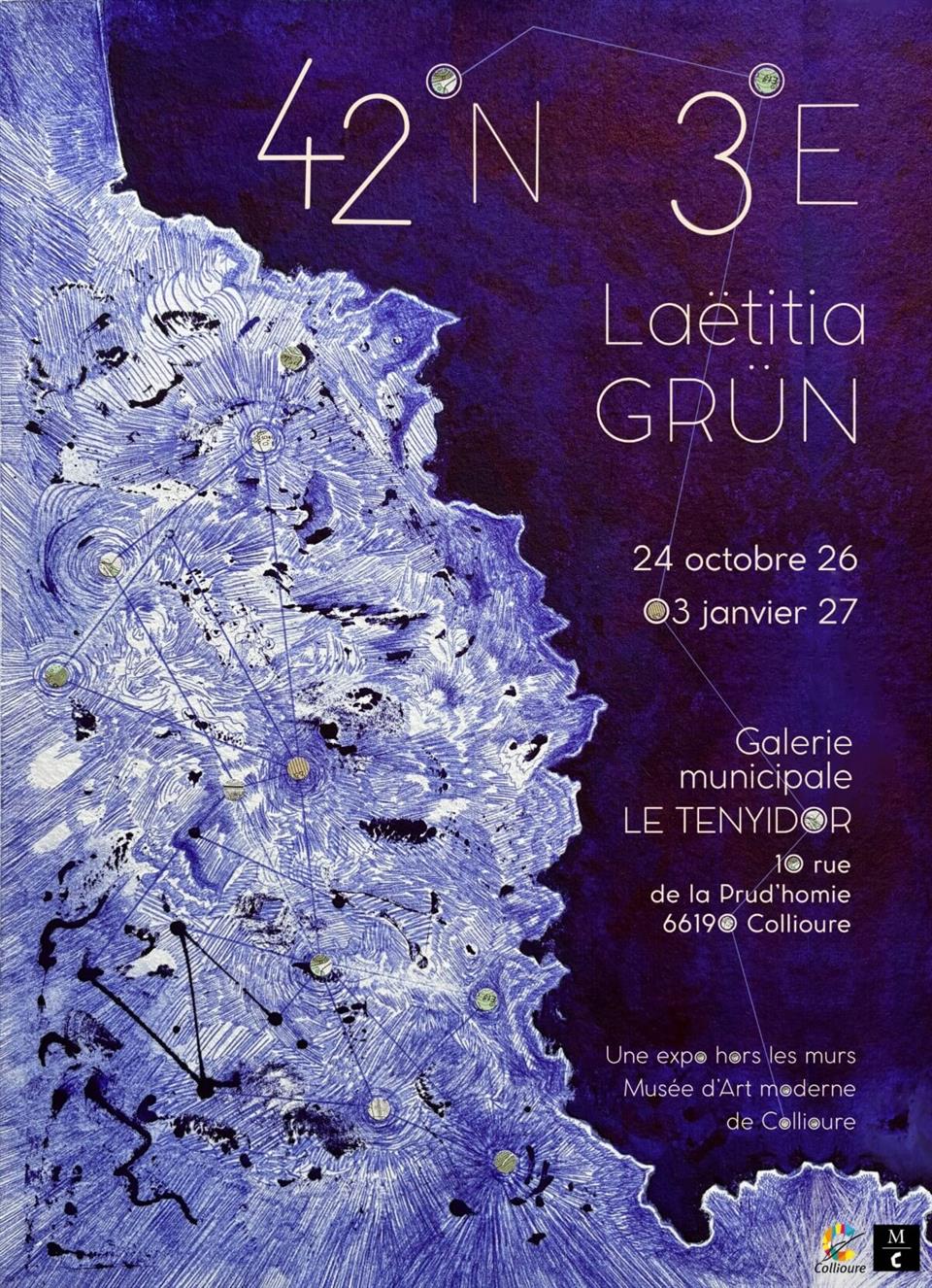 Exposition à la galerie du tenyidor avec l’artiste laetitia grün