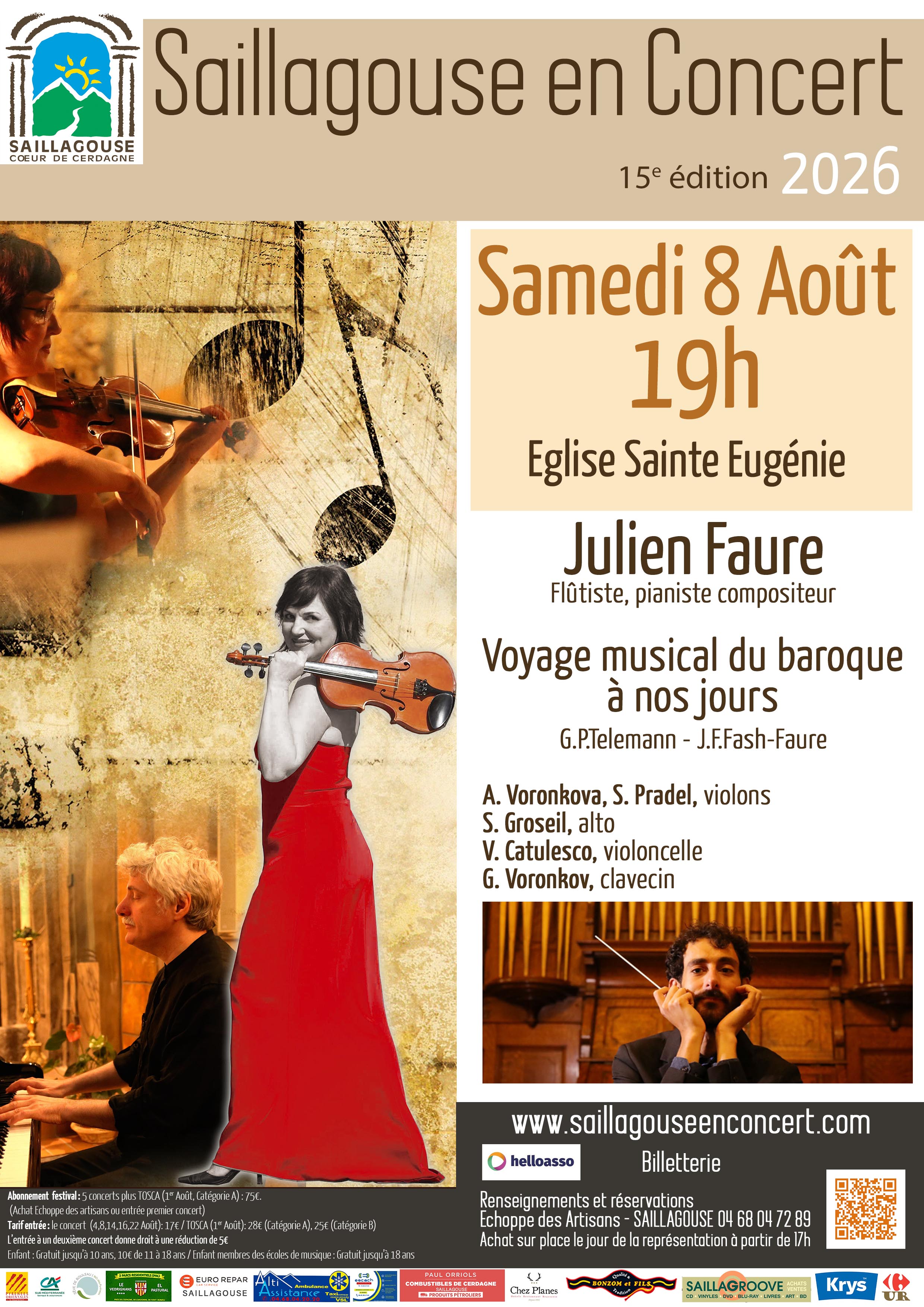 SAILLAGOUSE EN CONCERT – « JULIEN FAURE »