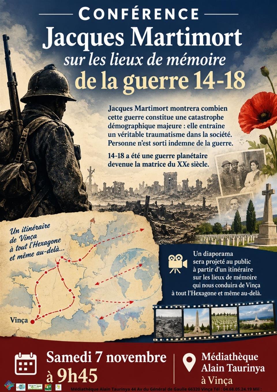 Conférence: Les lieux de mémoire de la guerre 14-18
