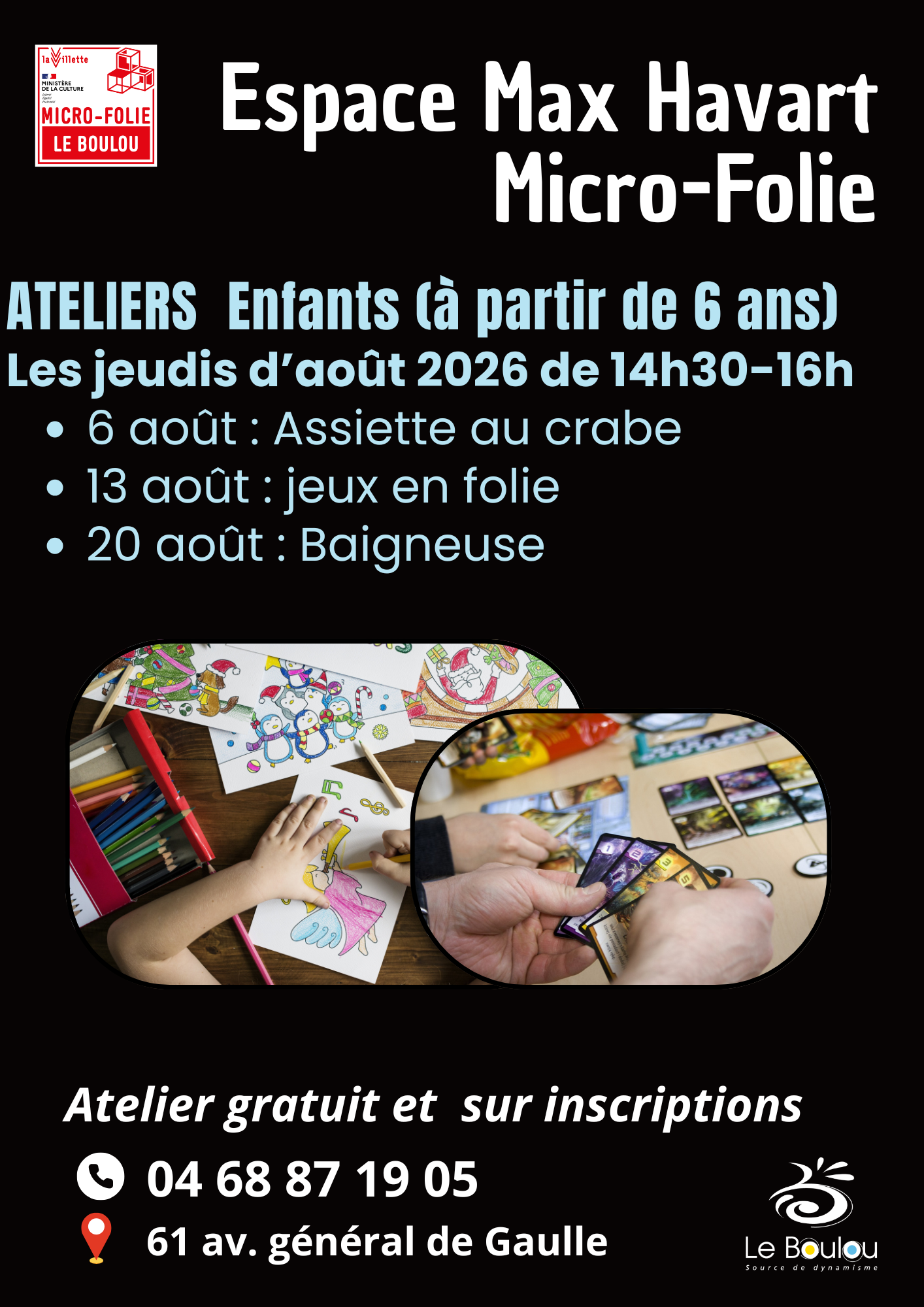 Ateliers arts créatifs jeunesse