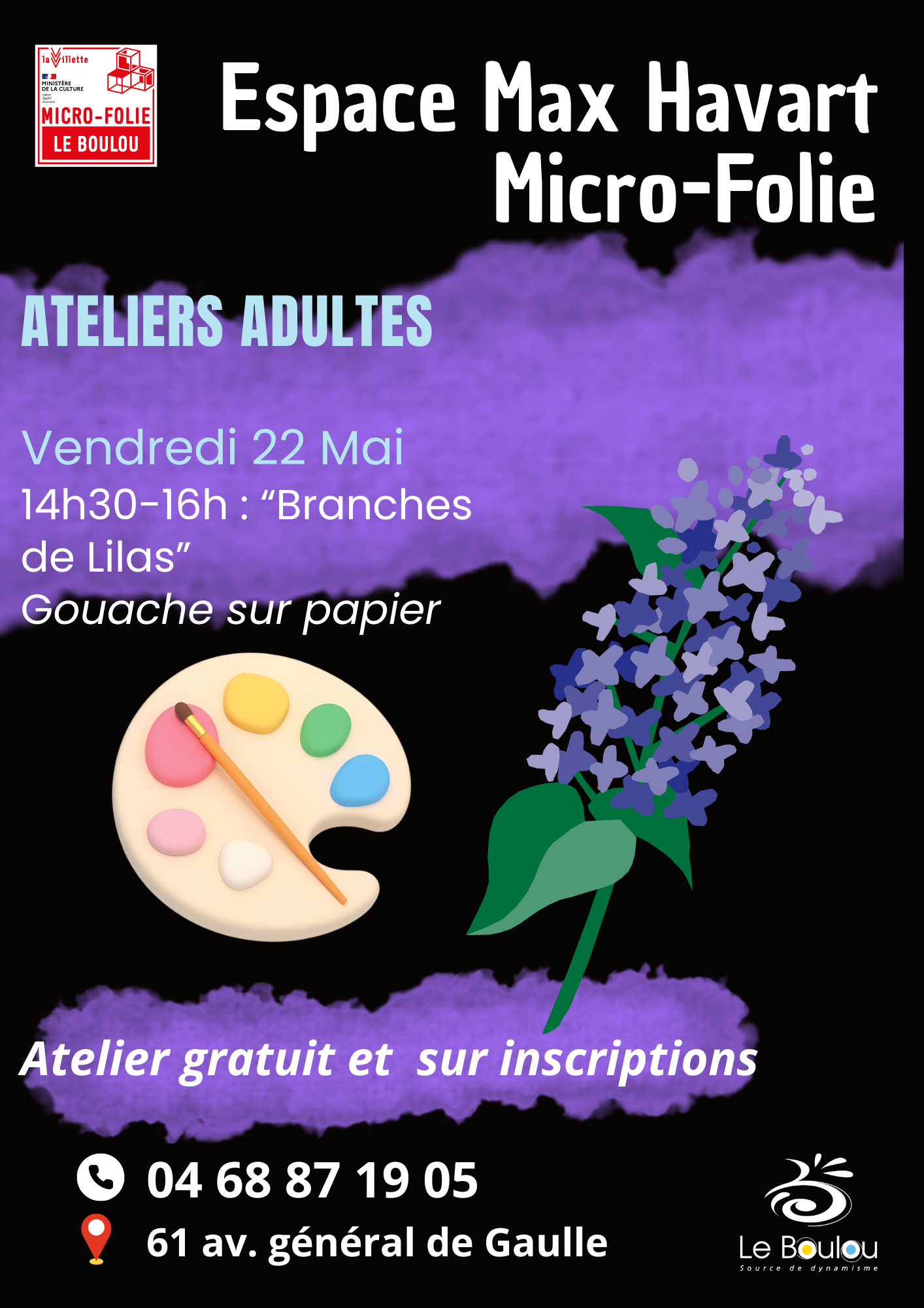 ATELIER D'ARTS CRÉATIFS ADULTES