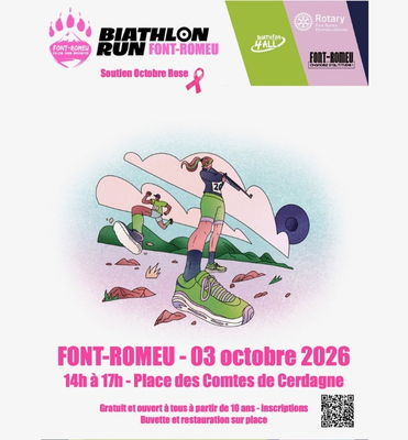 Biathlon run font-romeu