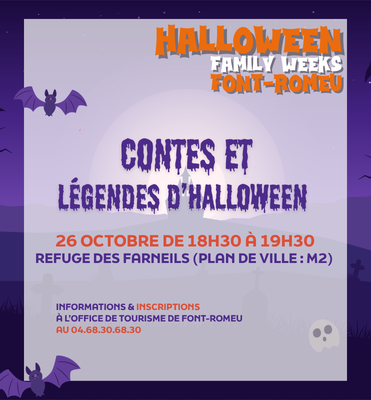 CONTES ET LÉGENDES D&rsquo;HALLOWEEN – 26 OCTOBRE