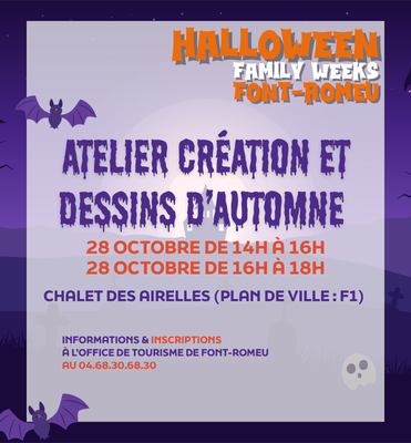 Atelier création et dessins d’automne - 28 octobre