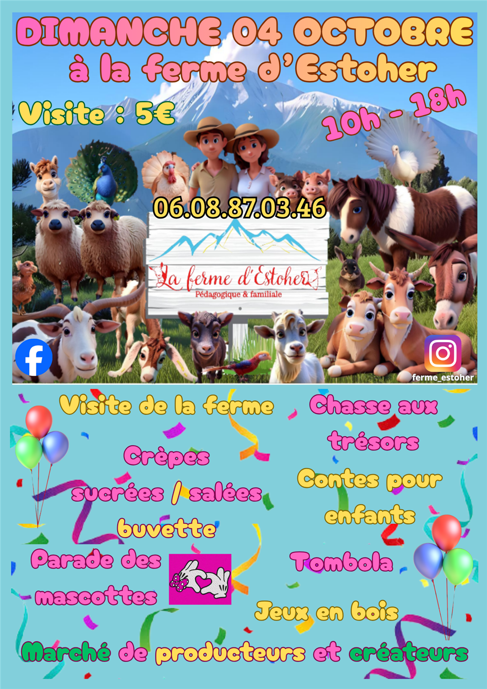 Anniversaire de la ferme d’Estoher