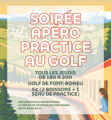 SOIRÉE APÉRO PRACTICE-GOLF – 20 AOÛT