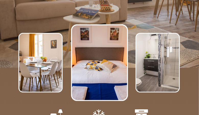 Affiche A4 annonce location immobilière modern simple marron - Appartement 2 chambres 3eme étages