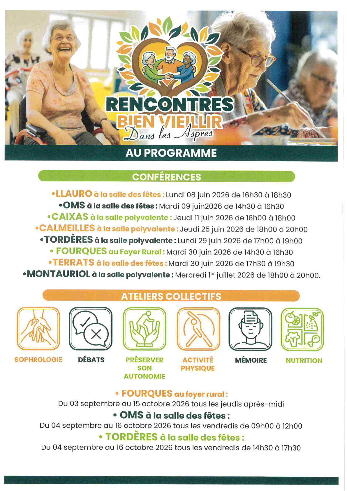 RENCONTRES BIEN VIEILLIR DANS LES ASPRES