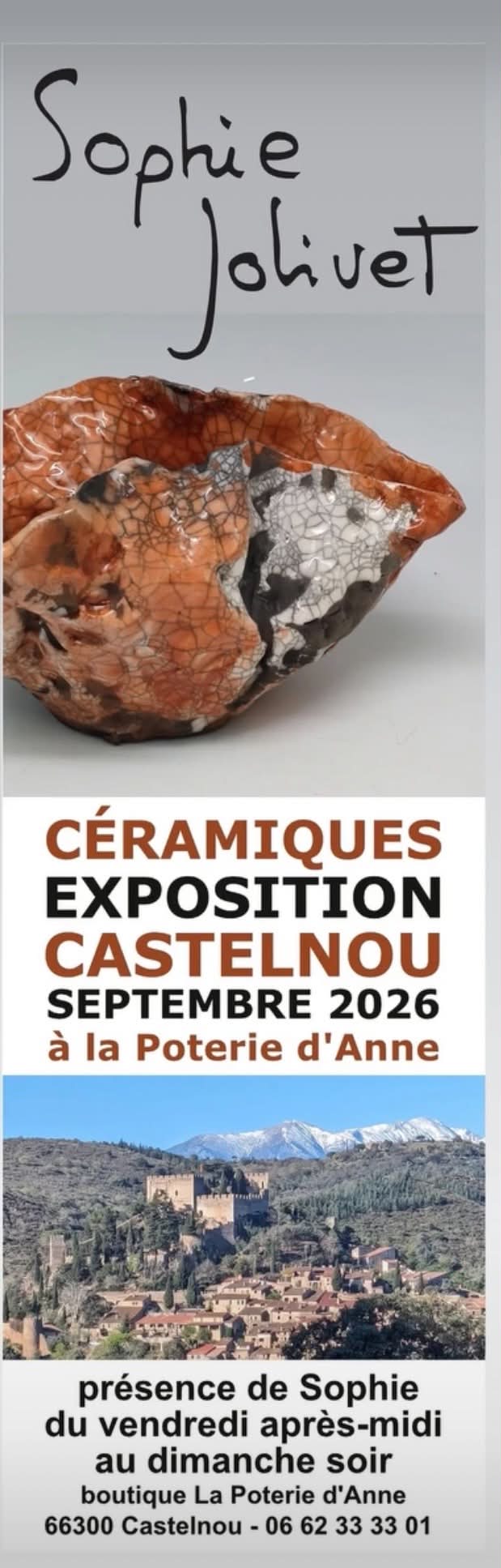 EXPOSITION SOPHIE JOLIVET