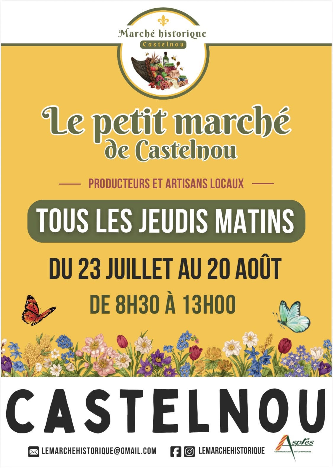 Le petit marché de Castelnou- les jeudis matins