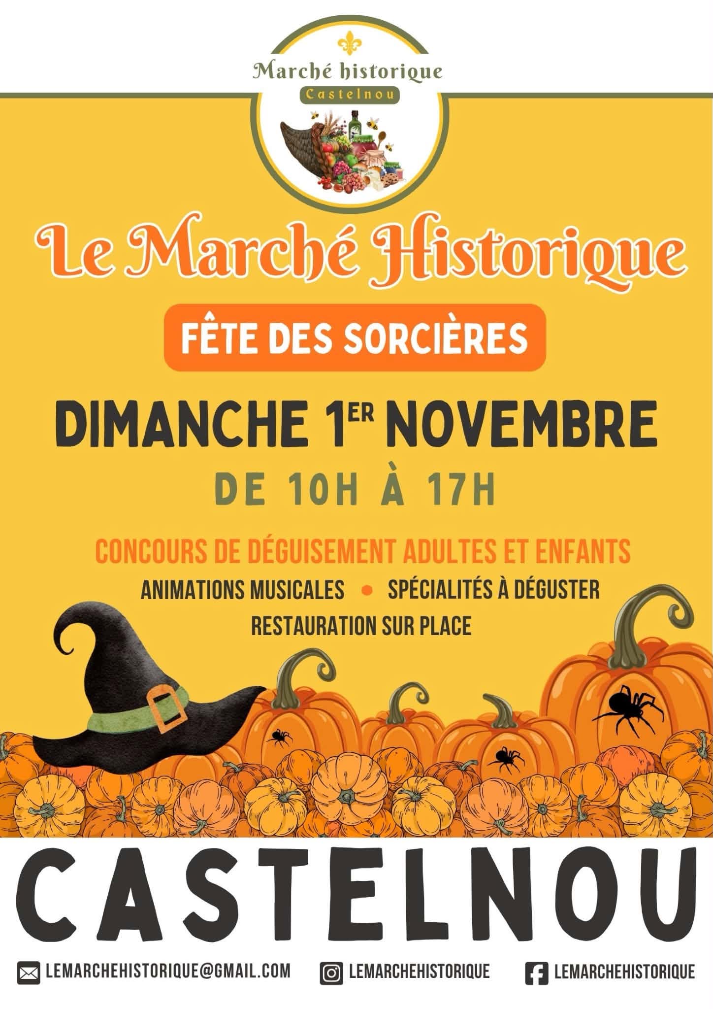 MARCHÉ HISTORIQUE DE CASTELNOU – FÊTE DES SORCIÈRES